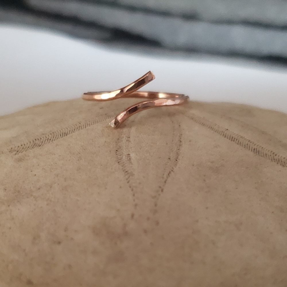 Made to order hammered ring gold filled sterling - Picture 2 of 2